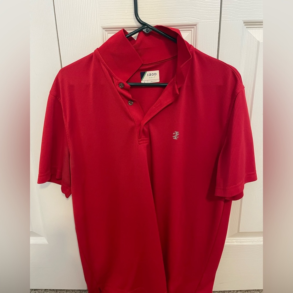 Red Izod Golf Polo